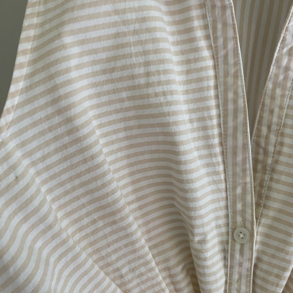 Nine West white and cream striped cotton blend tank top size XL - Picture 3 of 6